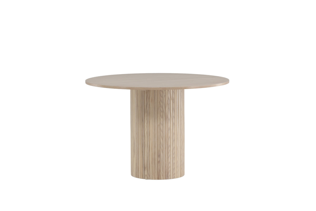 Bianca rundt spisebord - Ø110 cm - hvidpigmenteret, sort, hvid - billede 6