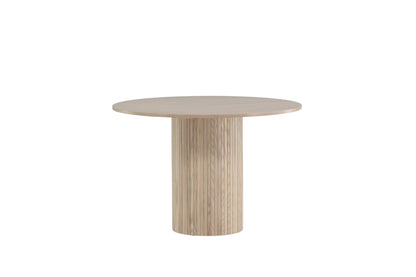 Bianca rundt spisebord - Ø110 cm - hvidpigmenteret, sort, hvid - billede 6