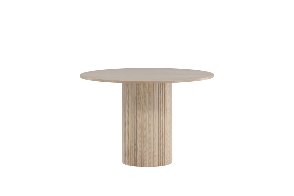 Bianca rundt spisebord - Ø110 cm - hvidpigmenteret, sort, hvid - billede 7