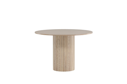 Bianca rundt spisebord - Ø110 cm - hvidpigmenteret, sort, hvid - billede 8
