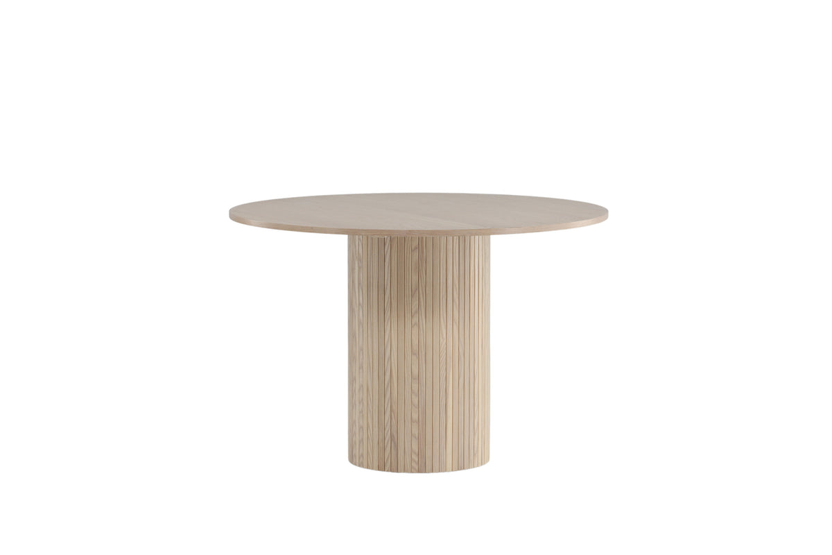 Bianca rundt spisebord - Ø110 cm - hvidpigmenteret, sort, hvid - billede 9