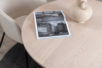 Bianca rundt spisebord - Ø110 cm - hvidpigmenteret, sort, hvid - billede 19