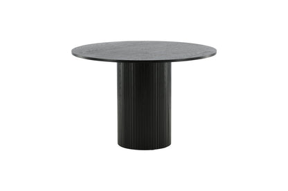 Bianca rundt spisebord - Ø110 cm - sort - billede 1