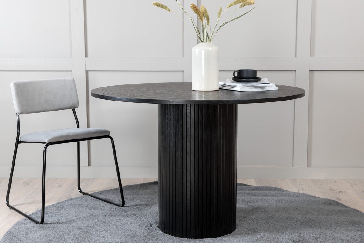 Bianca rundt spisebord - Ø110 cm - sort - billede 17