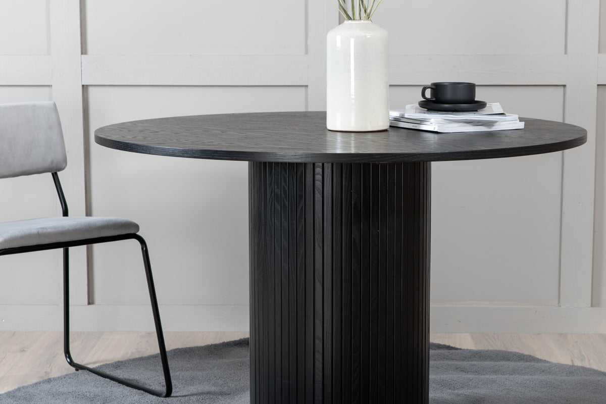 Bianca rundt spisebord - Ø110 cm - sort - billede 18