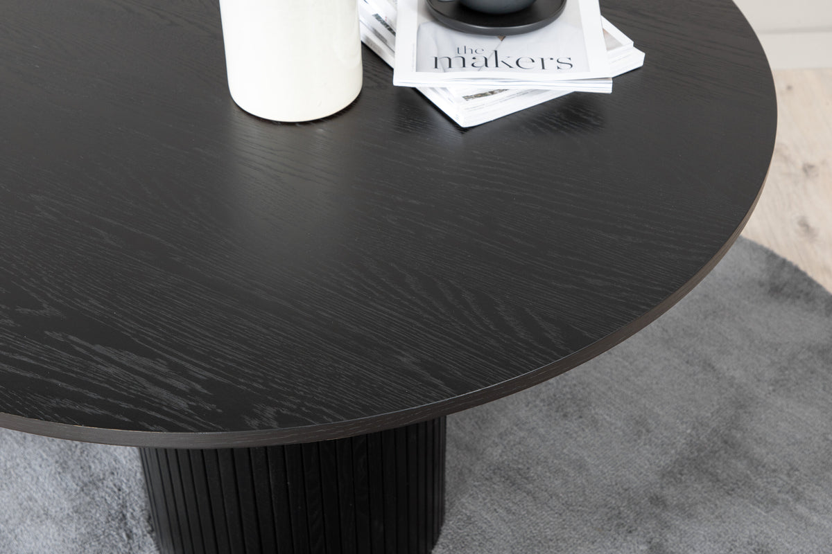 Bianca rundt spisebord - Ø110 cm - sort - billede 23