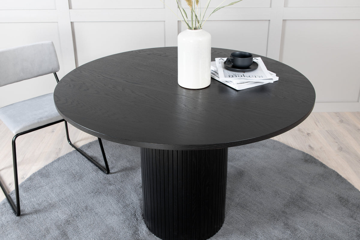 Bianca rundt spisebord - Ø110 cm - sort - billede 25