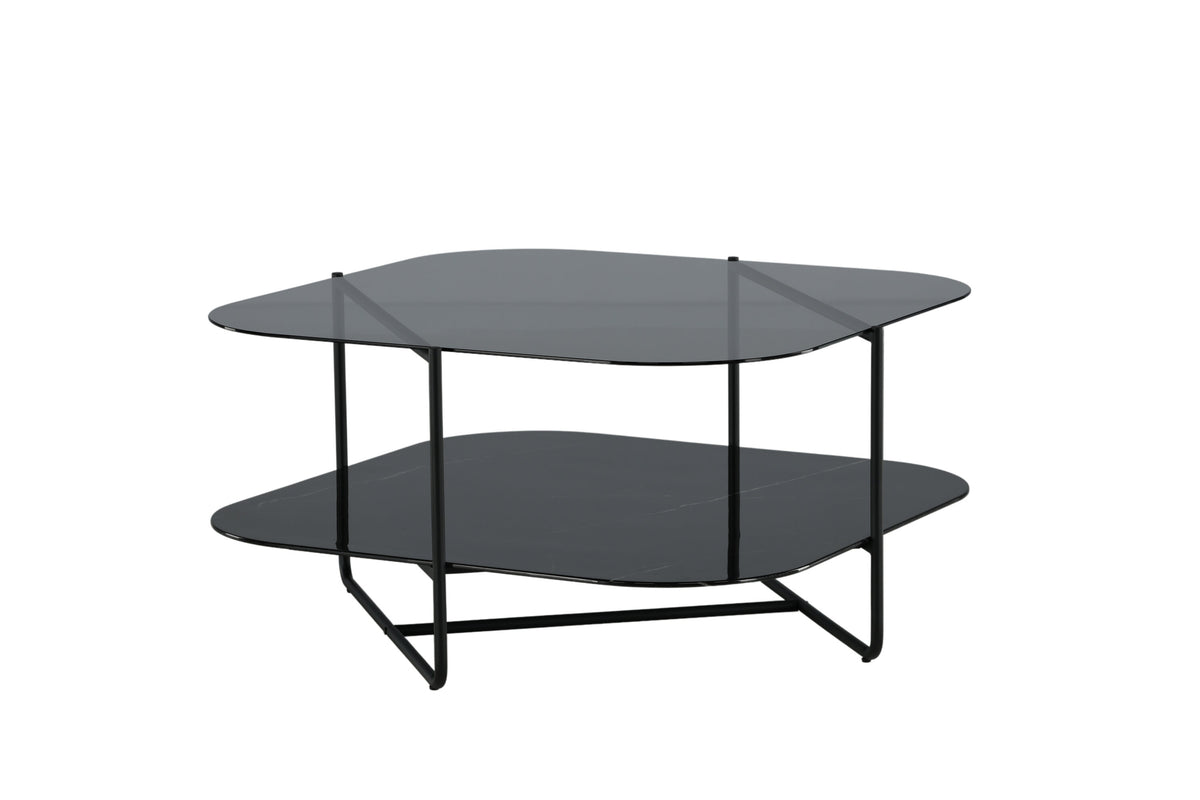 Un-line sofabord - 85 × 85 cm - sort - billede 2