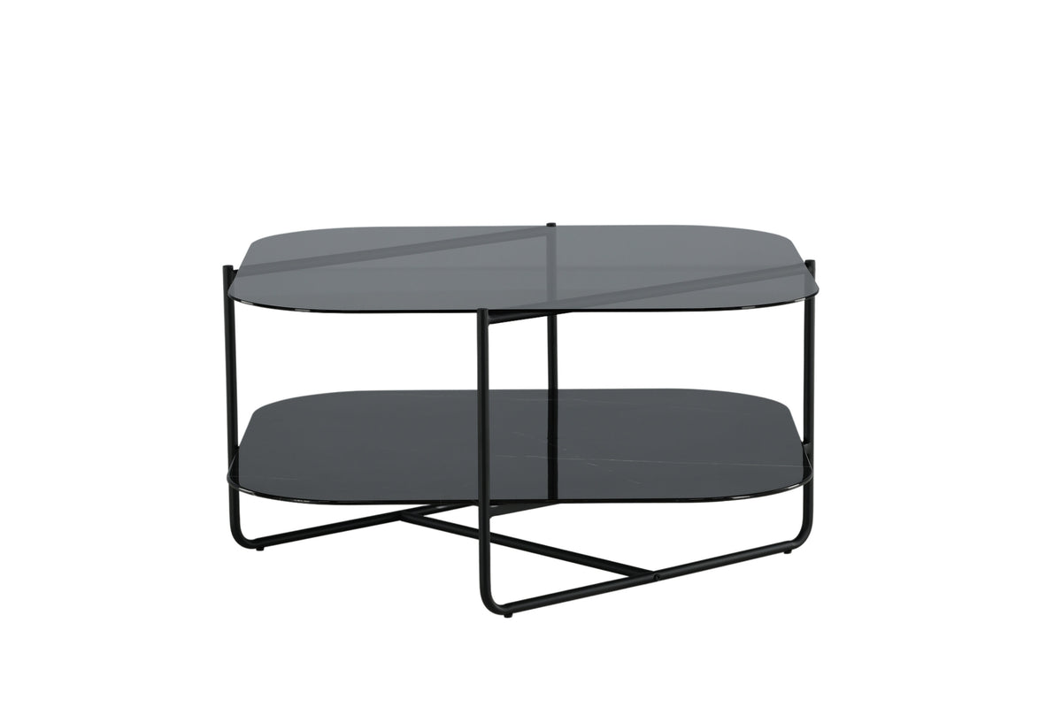 Un-line sofabord - 85 × 85 cm - sort - billede 4