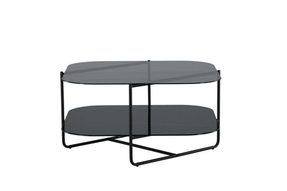 Un-line sofabord - 85 × 85 cm - sort - billede 4