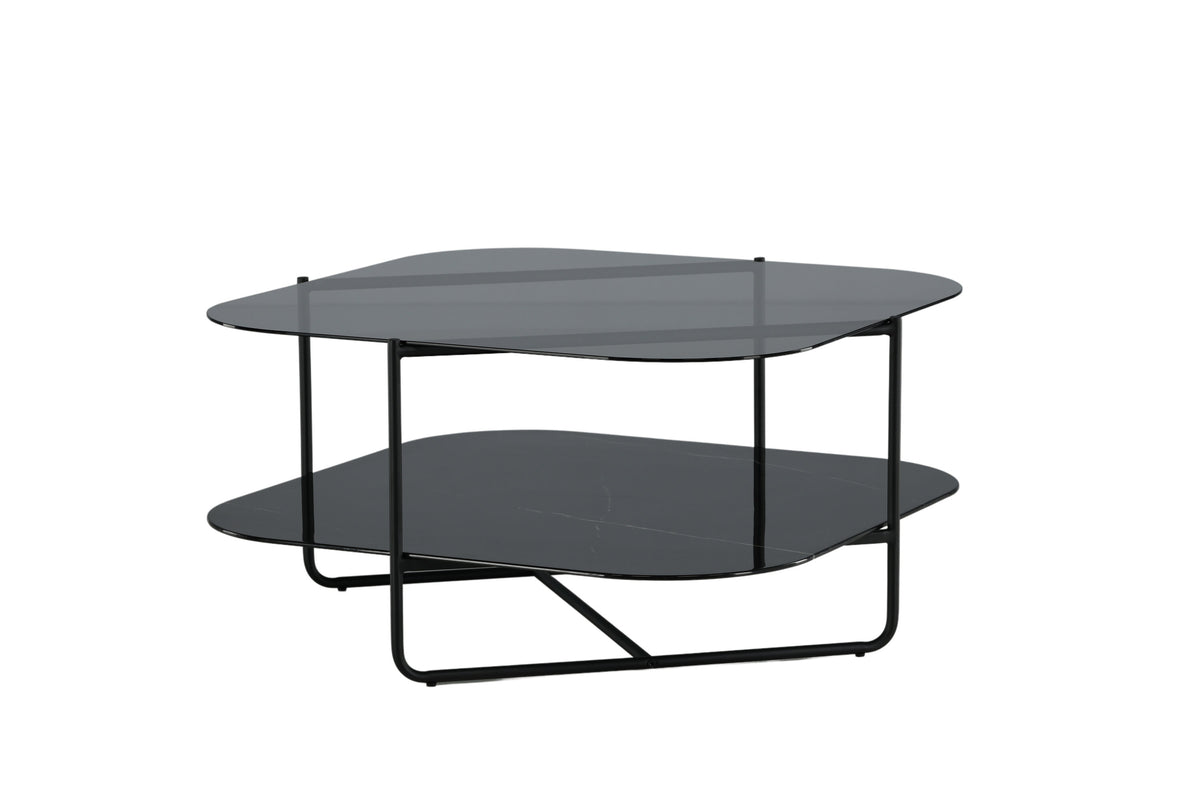 Un-line sofabord - 85 × 85 cm - sort - billede 5