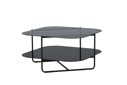 Un-line sofabord - 85 × 85 cm - sort - billede 5