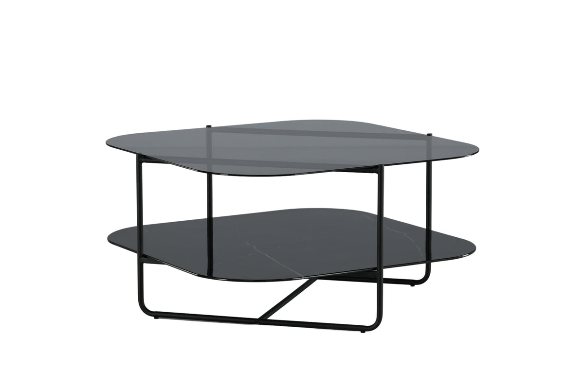Un-line sofabord - 85 × 85 cm - sort - billede 6