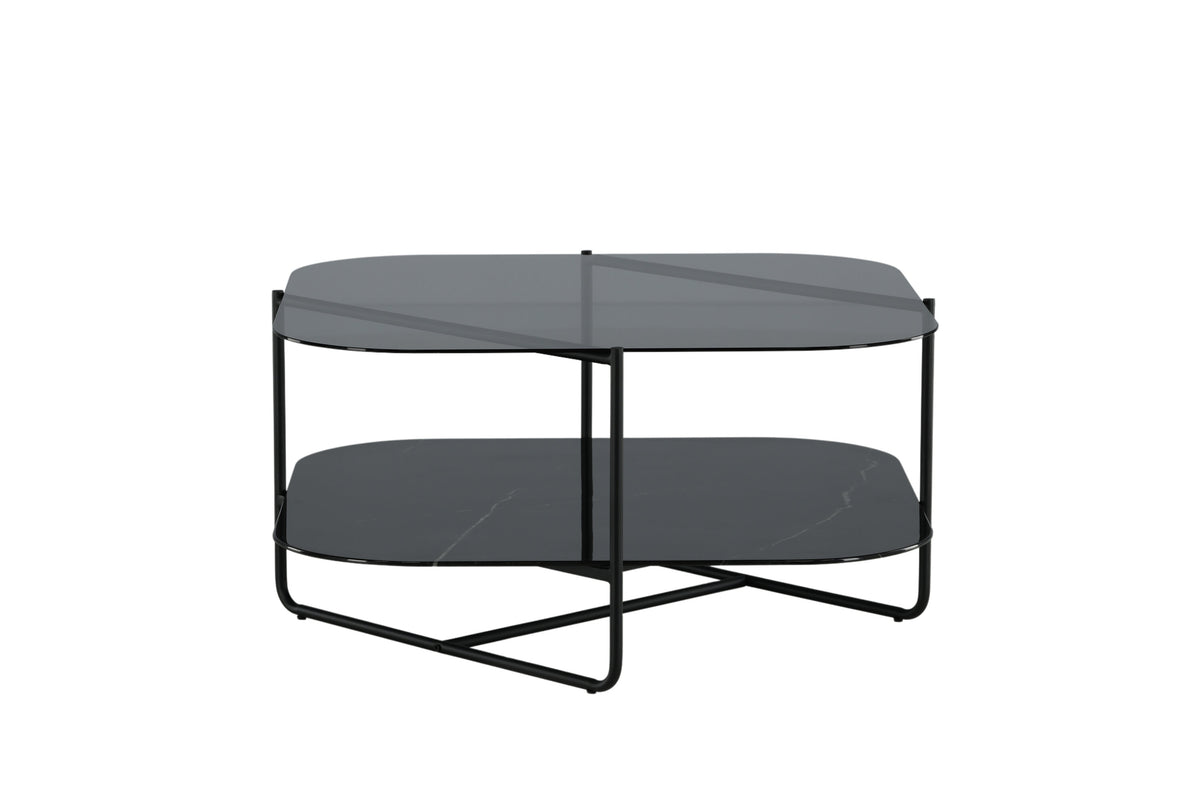 Un-line sofabord - 85 × 85 cm - sort - billede 7