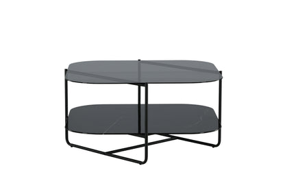 Un-line sofabord - 85 × 85 cm - sort - billede 7