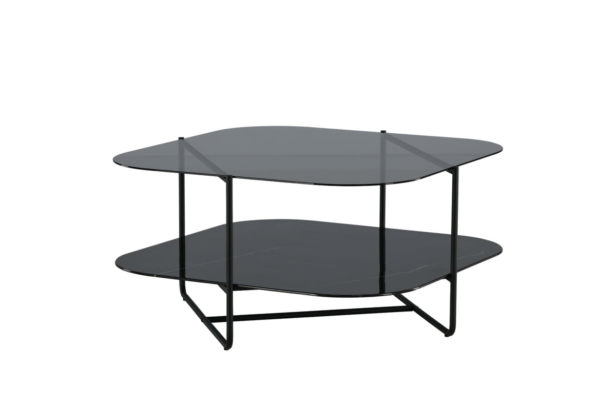 Un-line sofabord - 85 × 85 cm - sort - billede 8