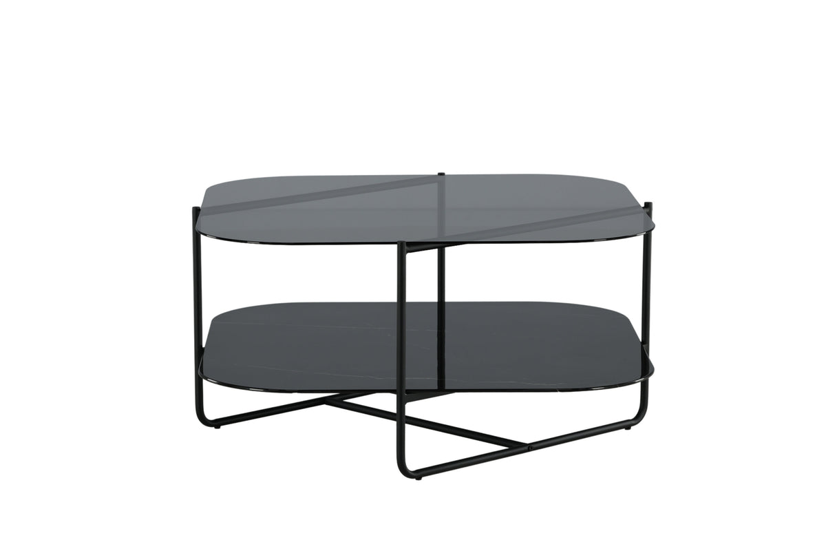 Un-line sofabord - 85 × 85 cm - sort - billede 10
