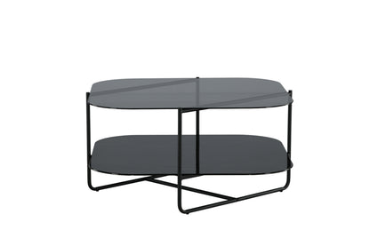 Un-line sofabord - 85 × 85 cm - sort - billede 10