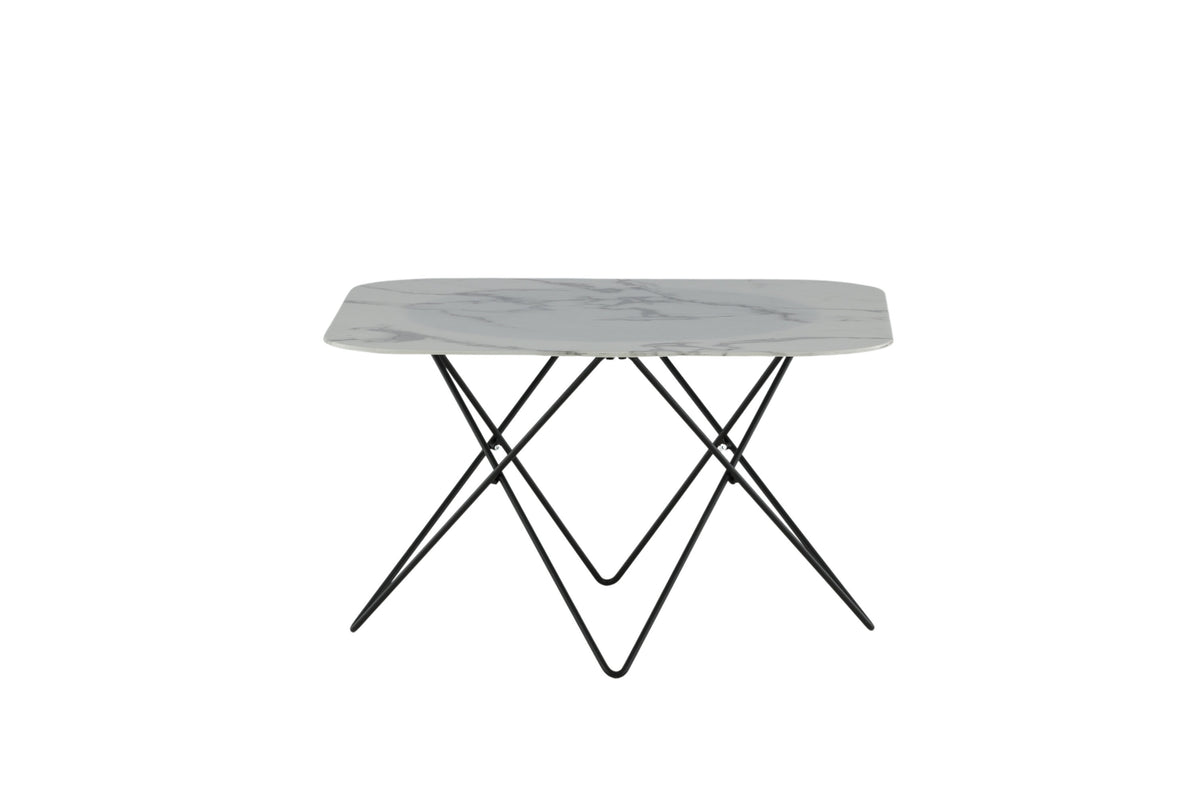 Tristar sofabord - 80 × 80 cm - sort, hvid - billede 10