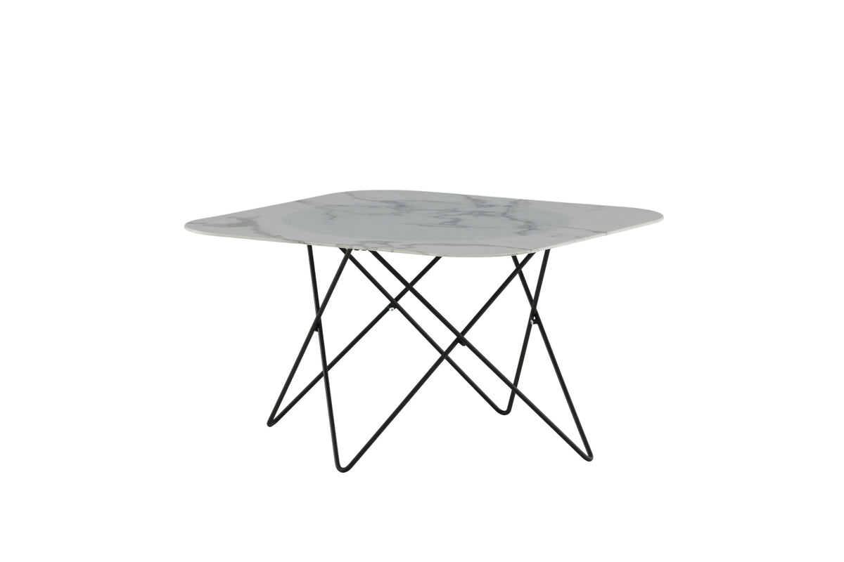 Tristar sofabord - 80 × 80 cm - sort, hvid - billede 11