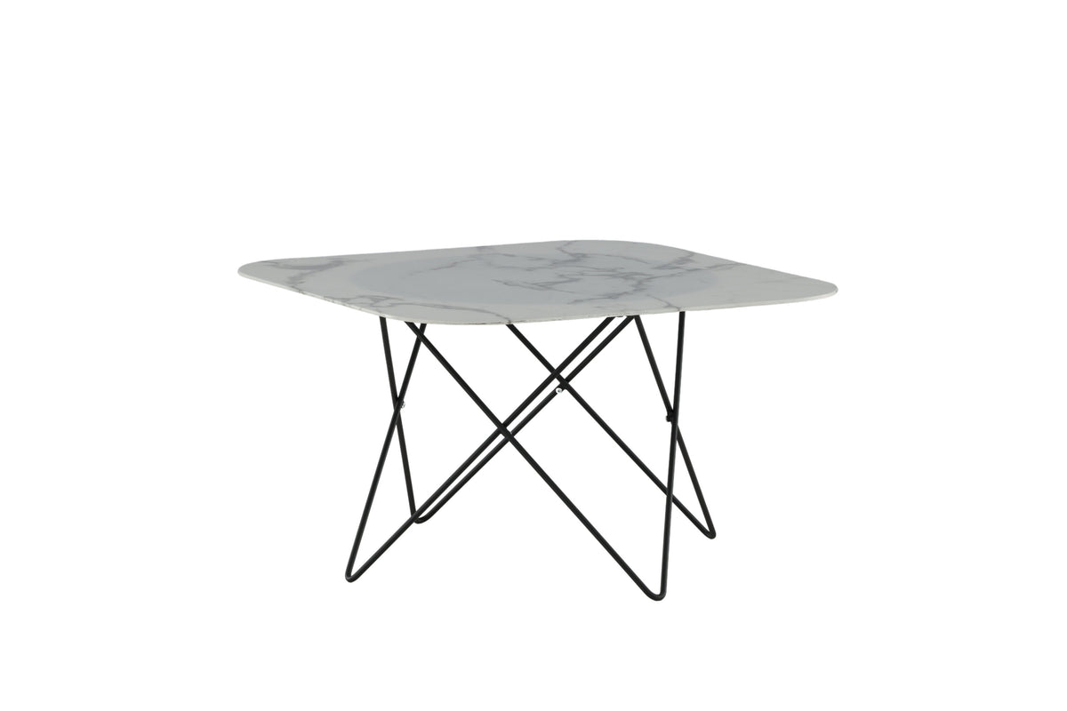 Tristar sofabord - 80 × 80 cm - sort, hvid - billede 12