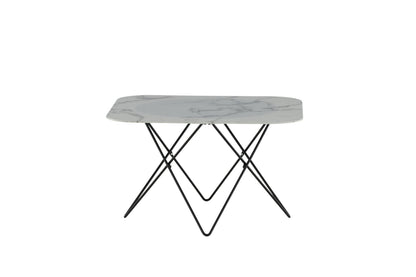 Tristar sofabord - 80 × 80 cm - sort, hvid - billede 1