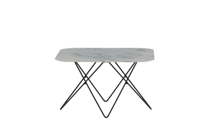 Tristar sofabord - 80 × 80 cm - sort, hvid - billede 4