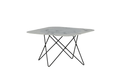 Tristar sofabord - 80 × 80 cm - sort, hvid - billede 5