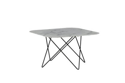 Tristar sofabord - 80 × 80 cm - sort, hvid - billede 6