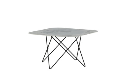 Tristar sofabord - 80 × 80 cm - sort, hvid - billede 8