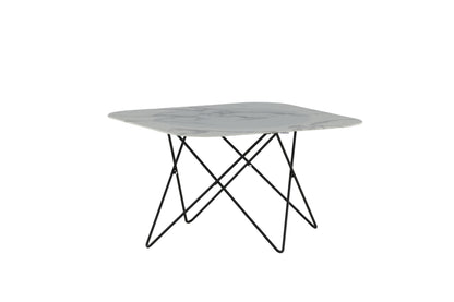 Tristar sofabord - 80 × 80 cm - sort, hvid - billede 9
