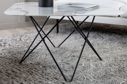 Tristar sofabord - 80 × 80 cm - sort, hvid - billede 18