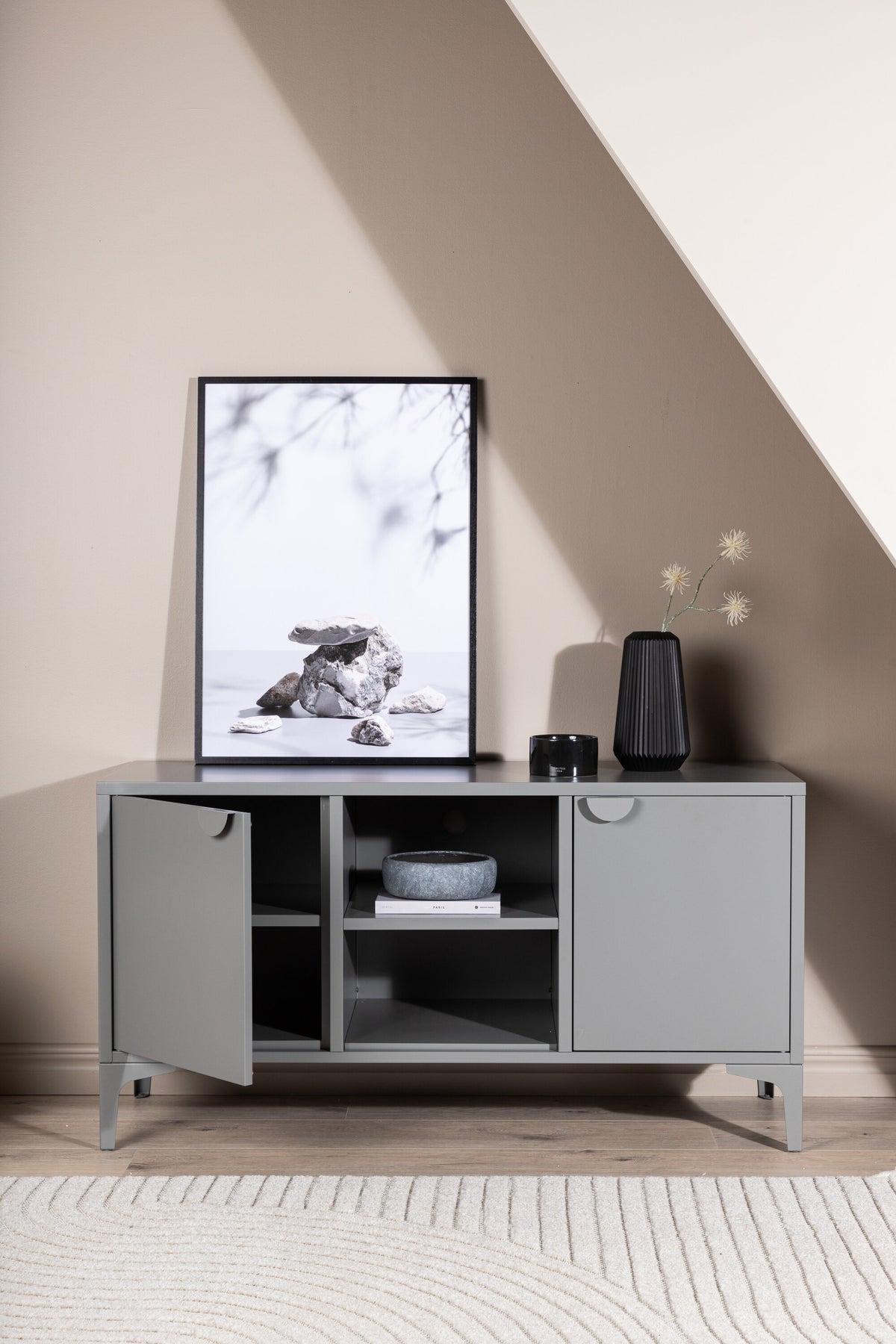 Piring TV-bord - lysegrå - billede 20