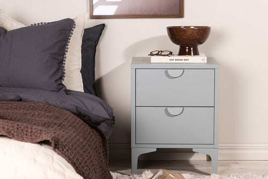 Piring Sengebord 40 x 60 x 45 Lysgrå