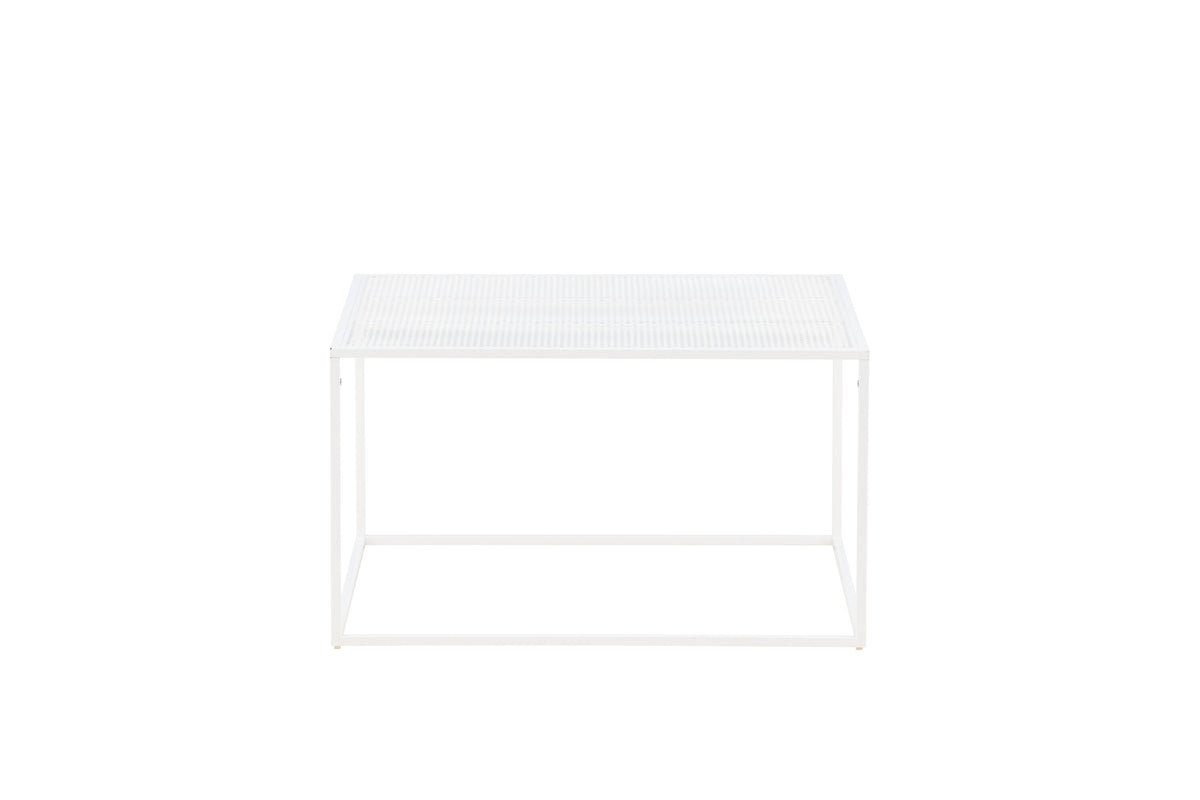 Netz sofabord - 80 × 80 cm - hvid - billede 1