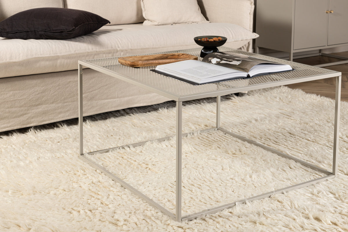 Netz sofabord - 80 × 80 cm - beige - billede 15