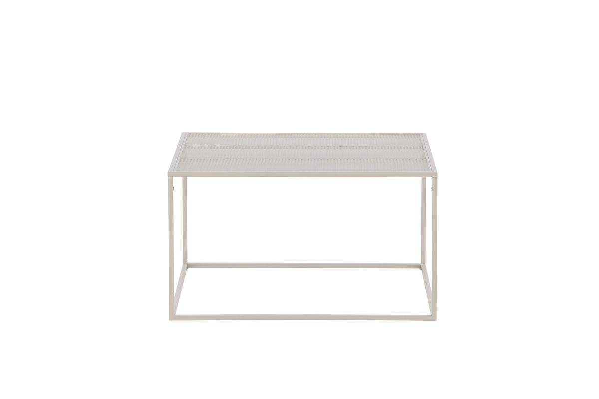 Netz sofabord - 80 × 80 cm - beige - billede 4