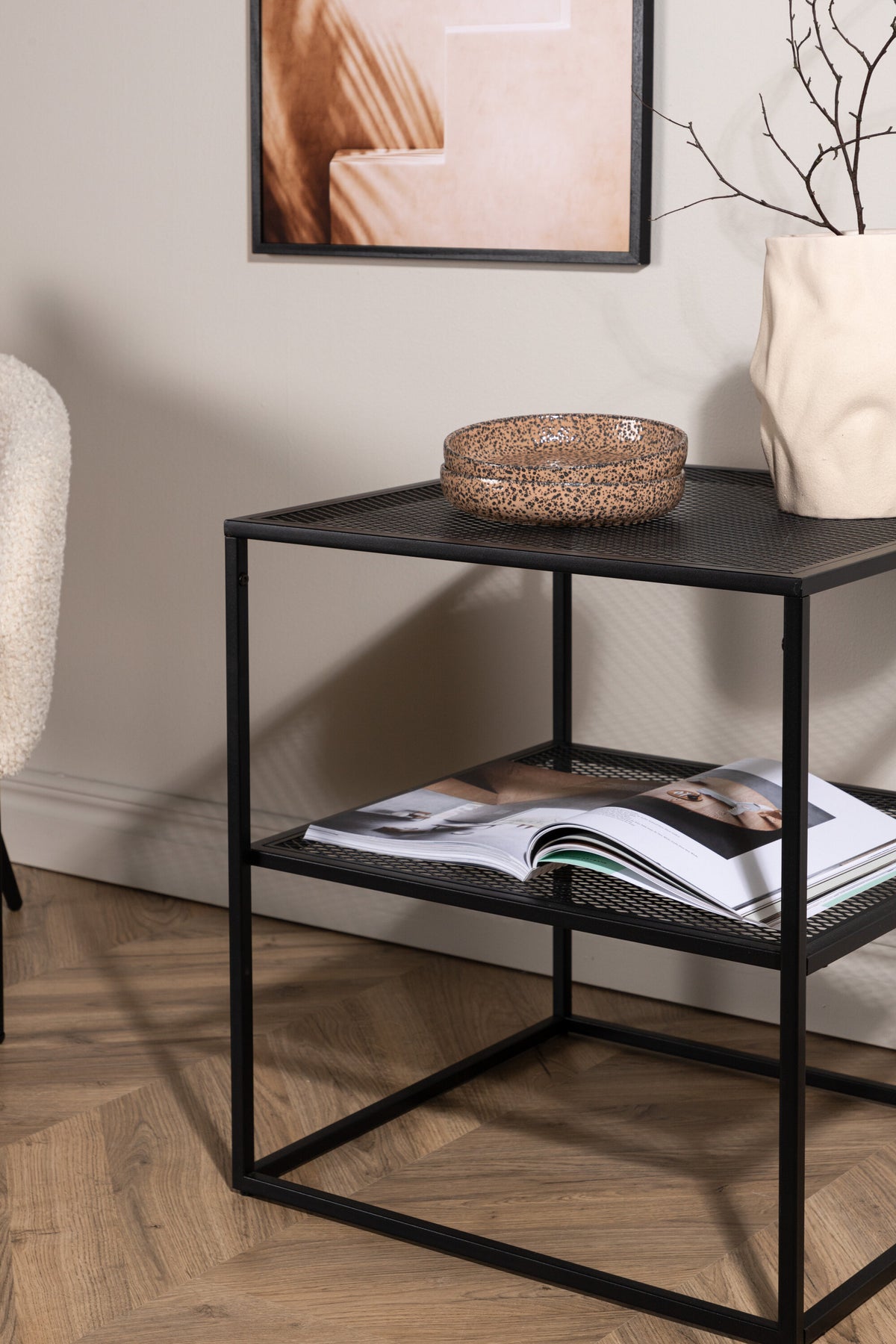Netz sofabord - 55 × 55 cm - sort - billede 17