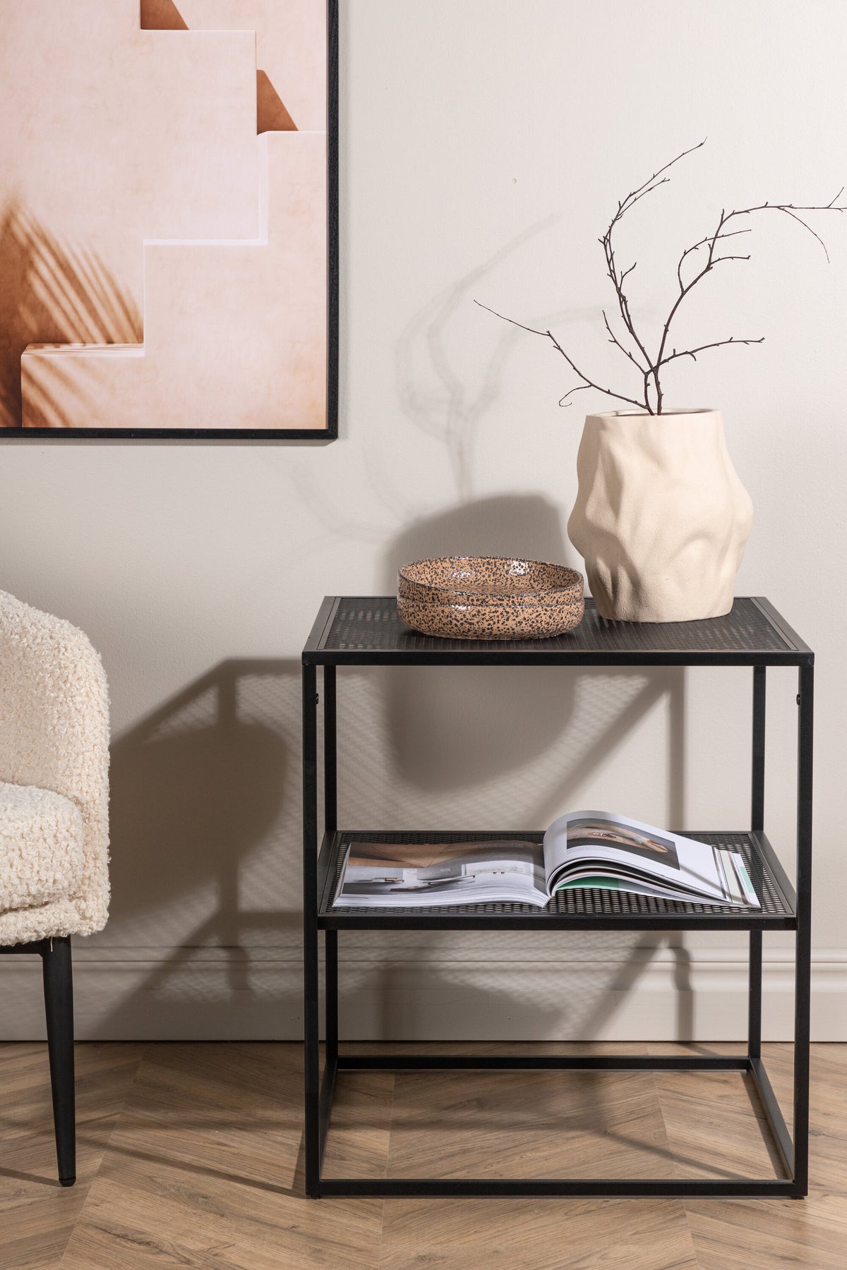 Netz sofabord - 55 × 55 cm - sort - billede 18