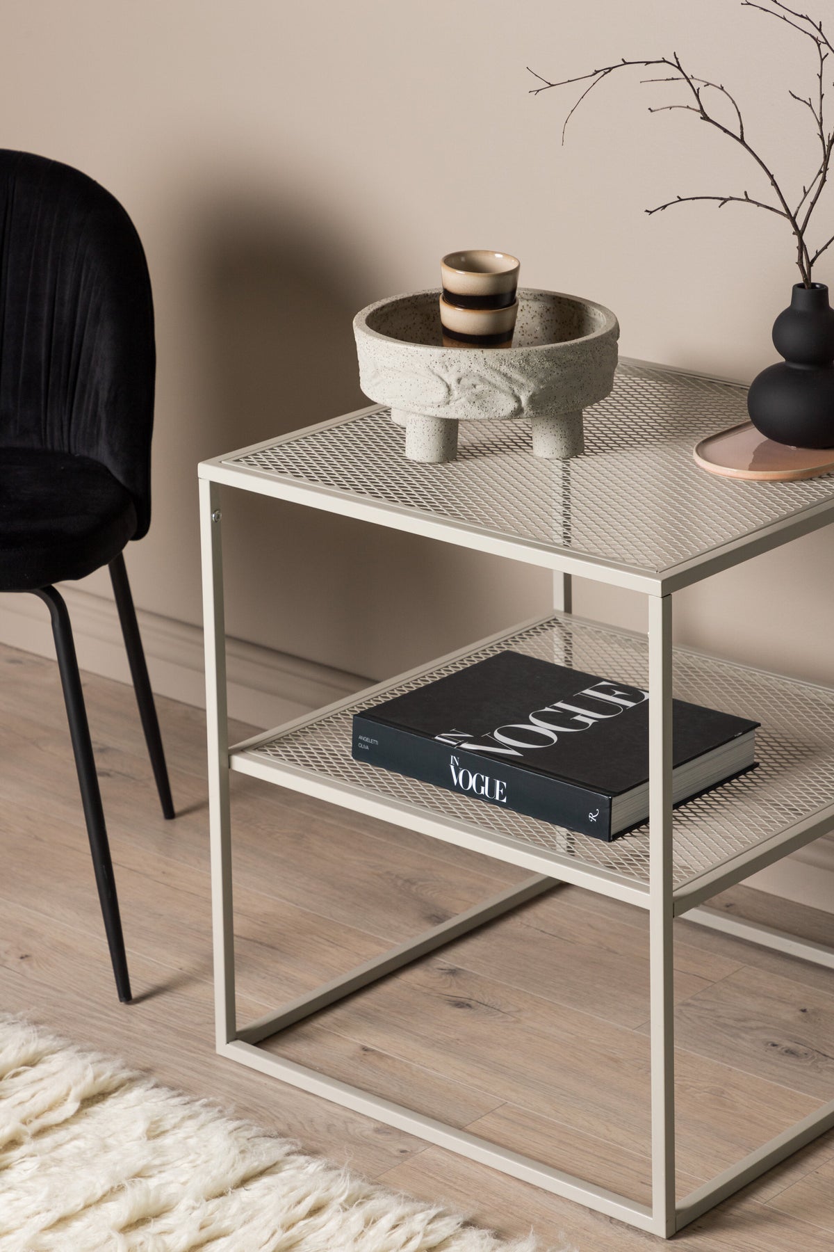 Netz sofabord - 55 × 55 cm - beige - billede 20