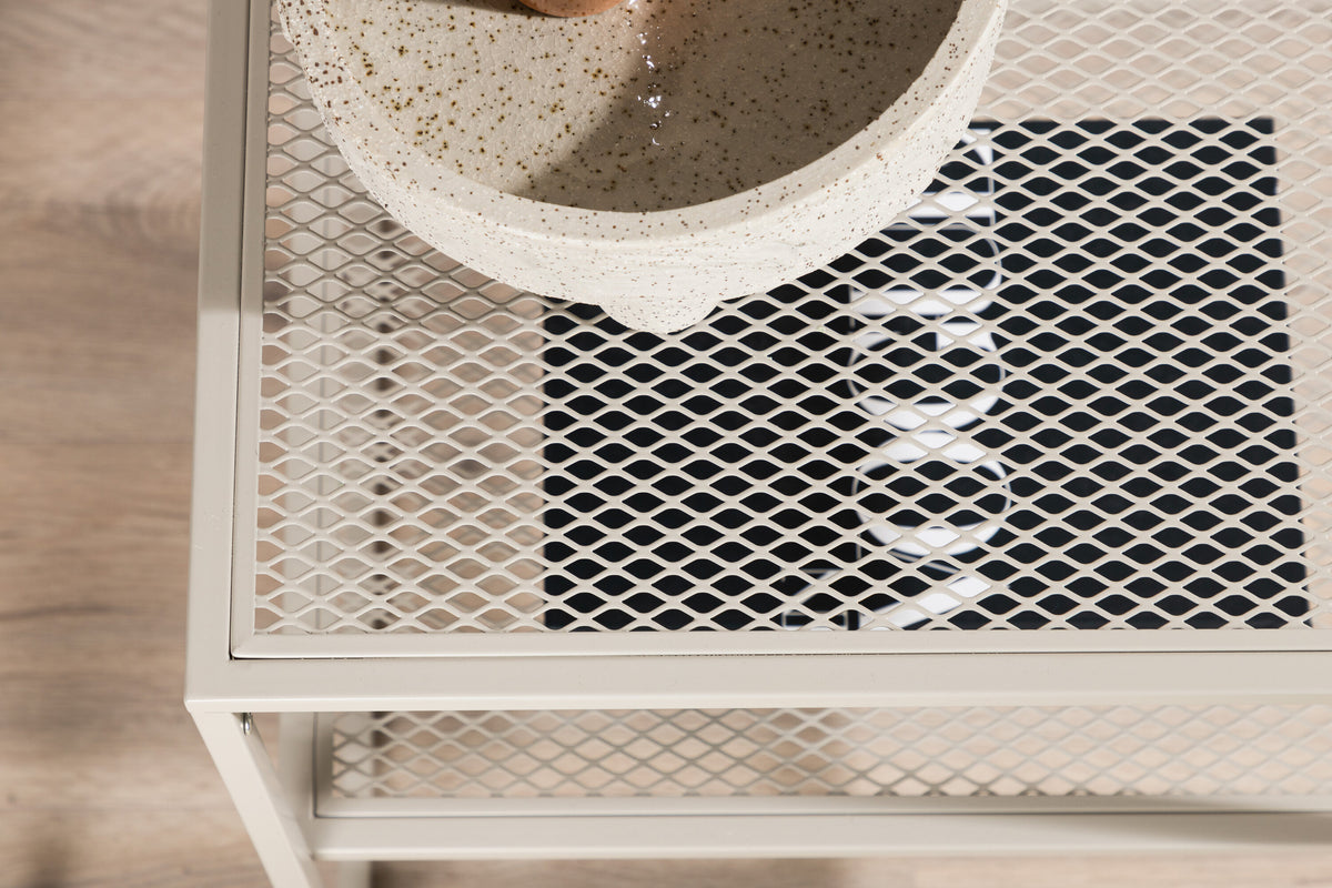 Netz sofabord - 55 × 55 cm - beige - billede 16