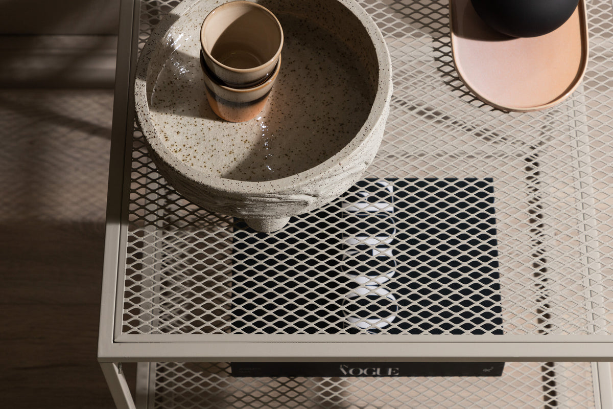 Netz sofabord - 55 × 55 cm - beige - billede 17
