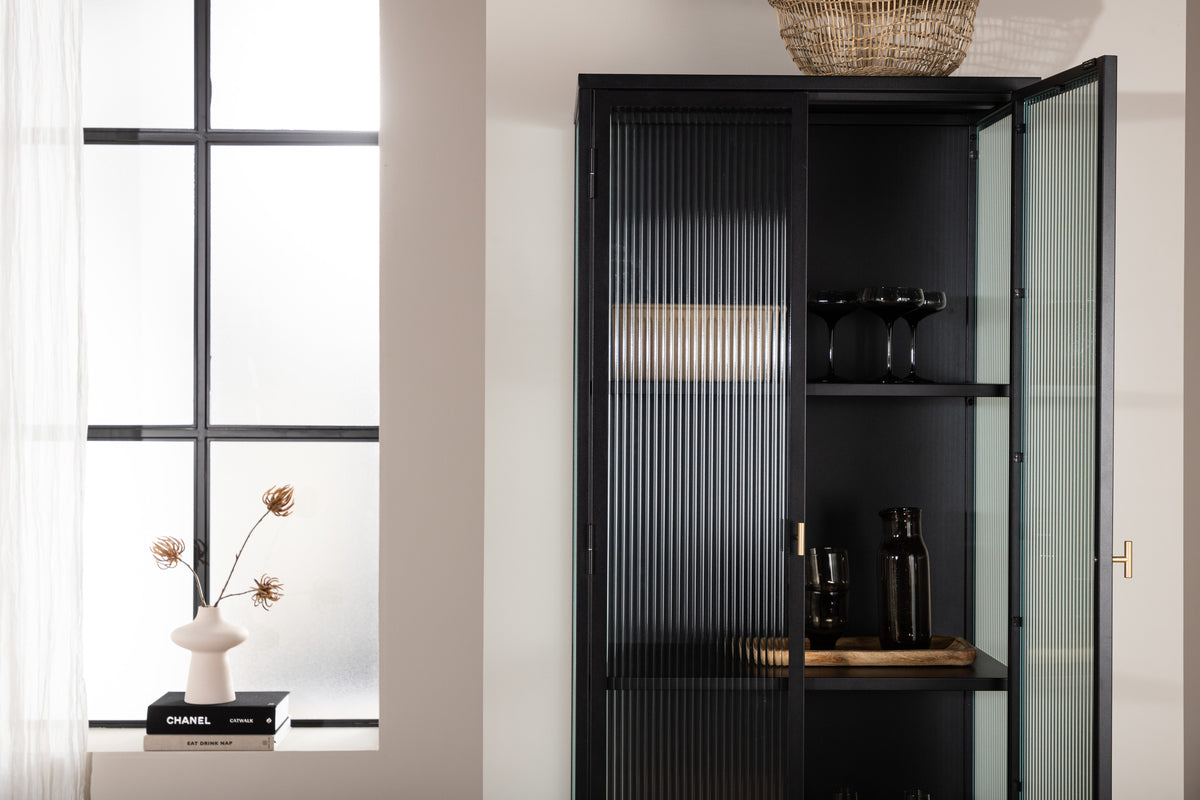 Garis Vitrineskab 40 x 160 x 70 Sort