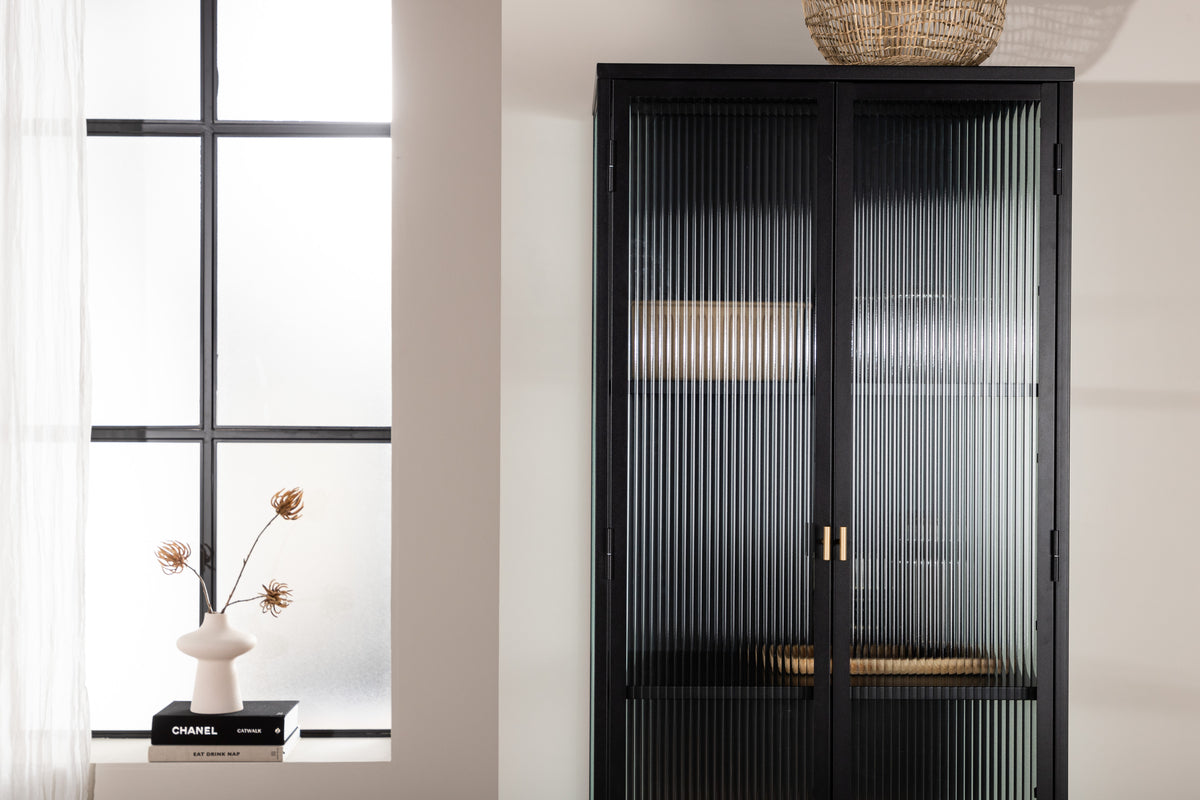 Garis Vitrineskab 40 x 160 x 70 Sort