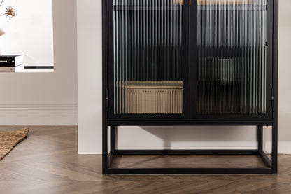 Garis Vitrineskab 40 x 160 x 70 Sort