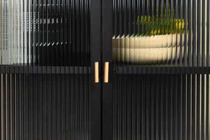 Garis Vitrineskab 40 x 80 x 70 Sort