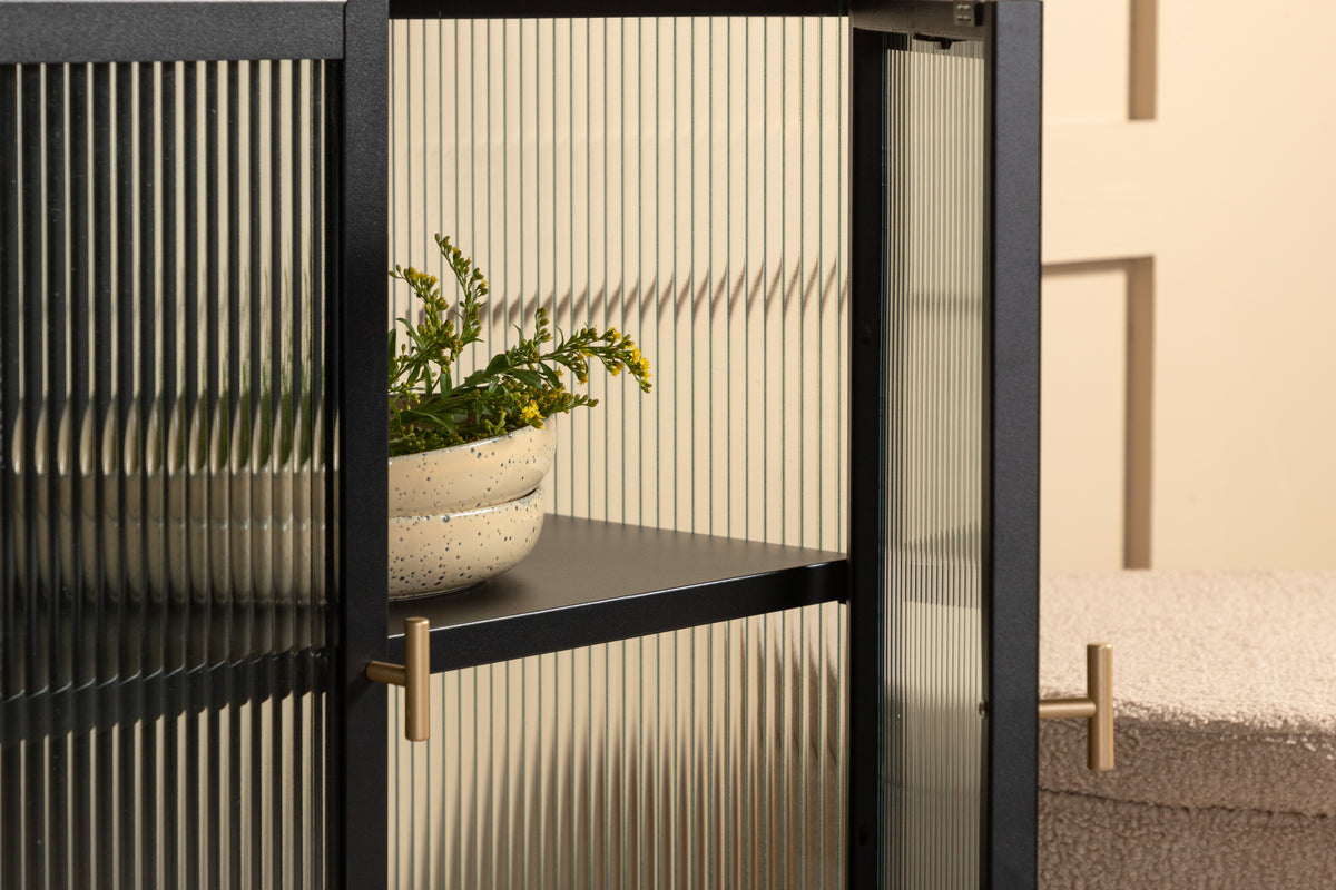 Garis Vitrineskab 40 x 80 x 70 Sort