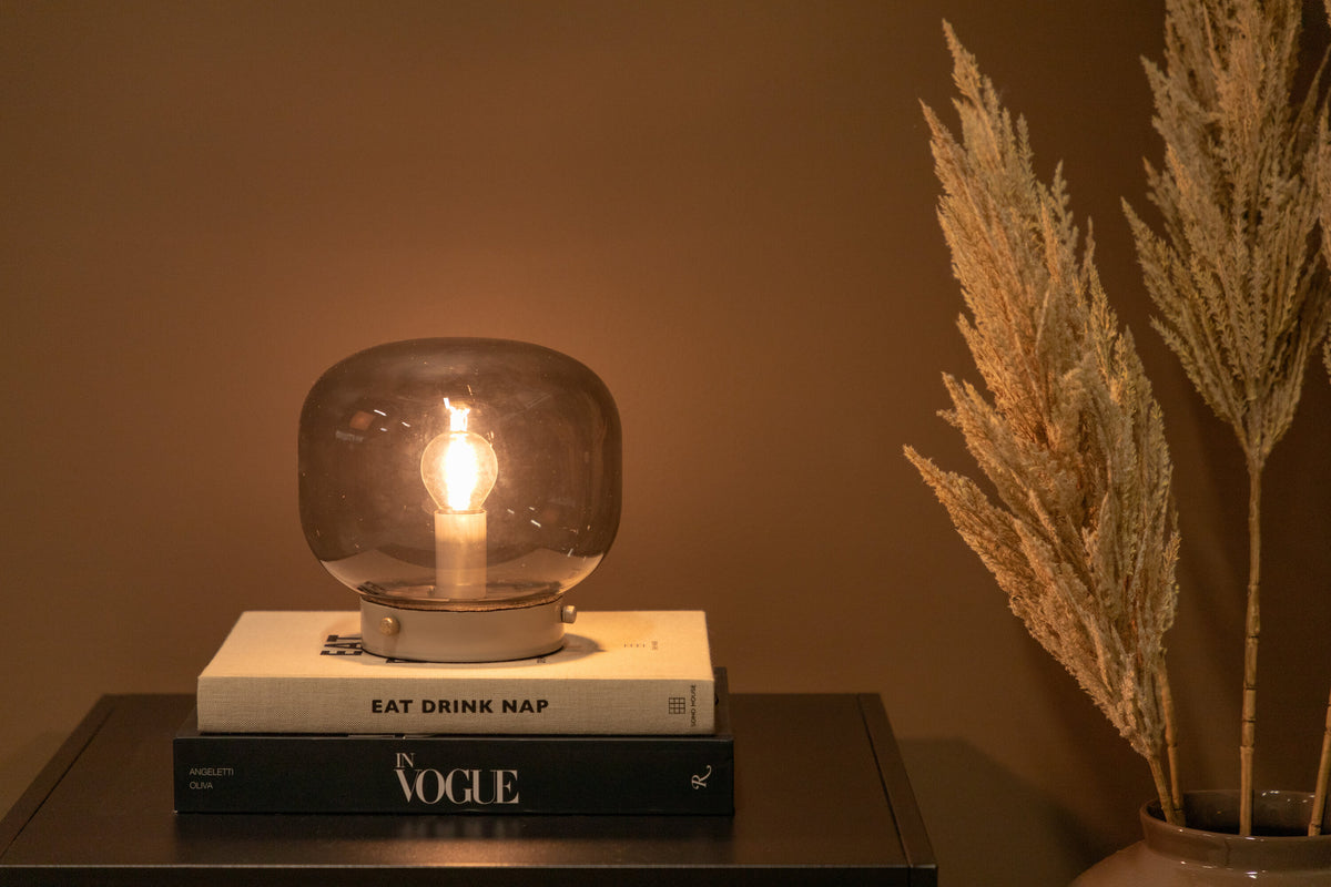 Bollonelie bordlampe - Ø19 cm - beige, sort - billede 6