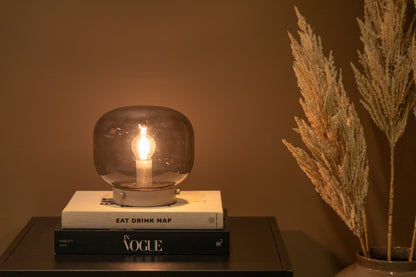 Bollonelie bordlampe - Ø19 cm - beige, sort - billede 6