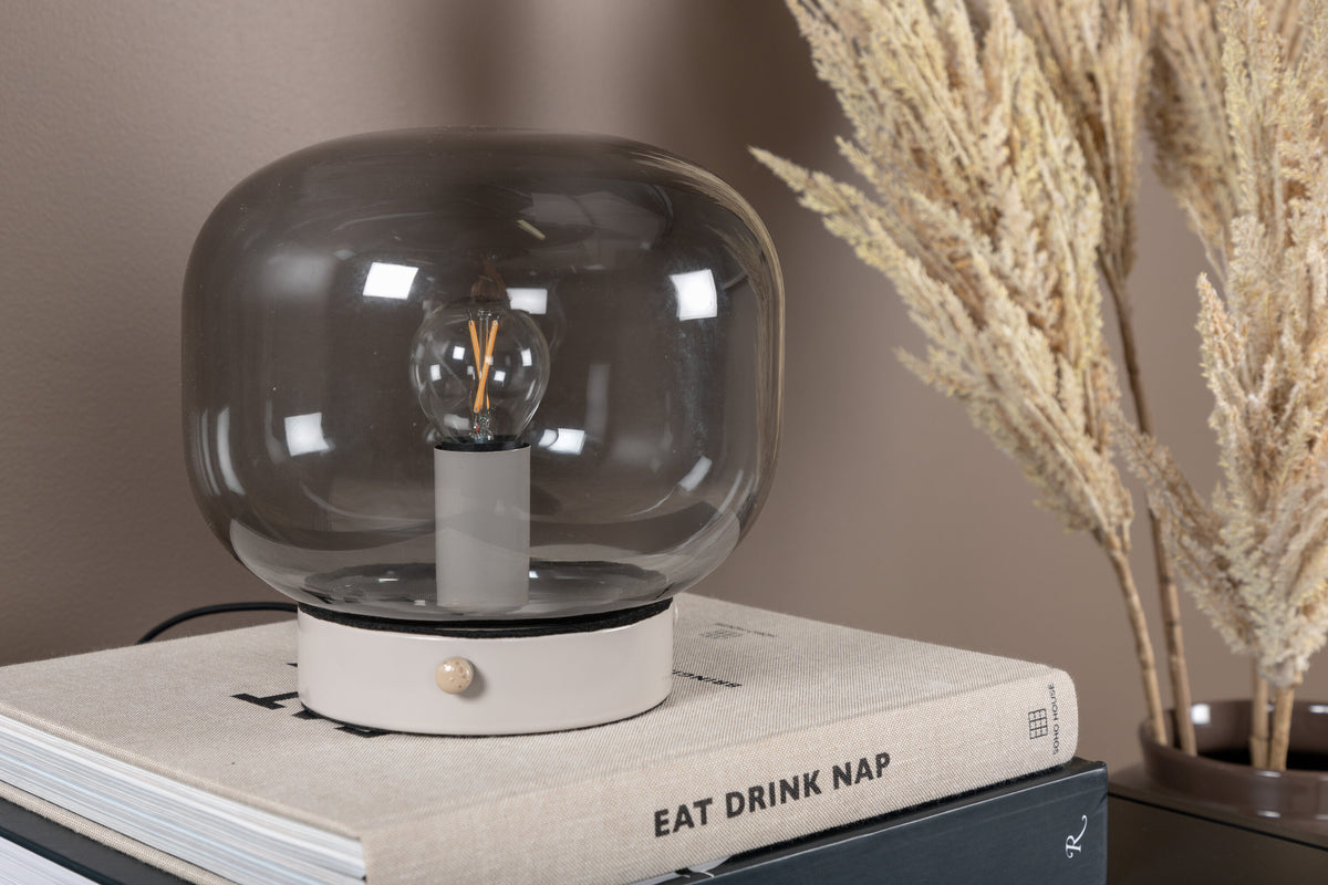 Bollonelie bordlampe - Ø19 cm - beige, sort - billede 7
